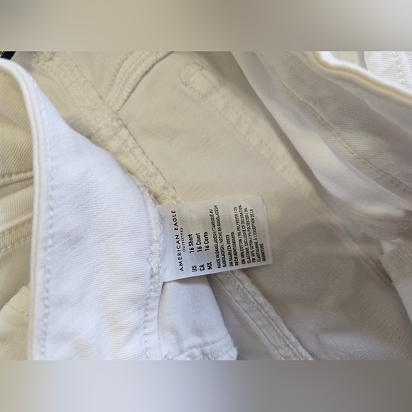 American Eagle White Denim Jeans High Waisted 16 Women's - Picture 5 of 13